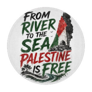 Tabla De Cortar Desde el río hasta el mar Palestina es libre