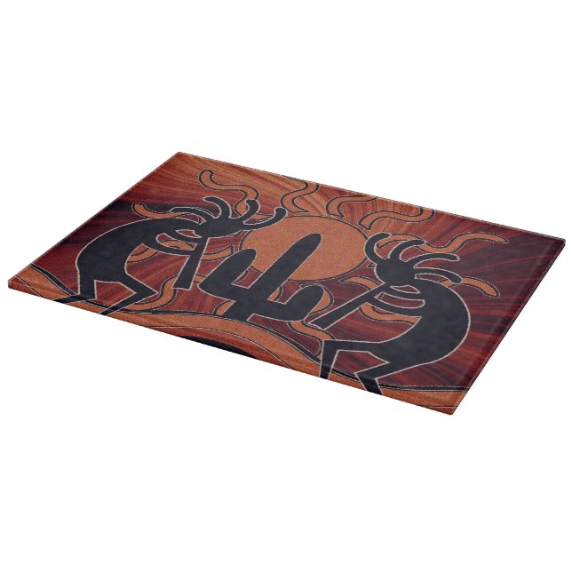 Tabla De Cortar Desert Sun Cactus Kokopelli Southwest (Borde)