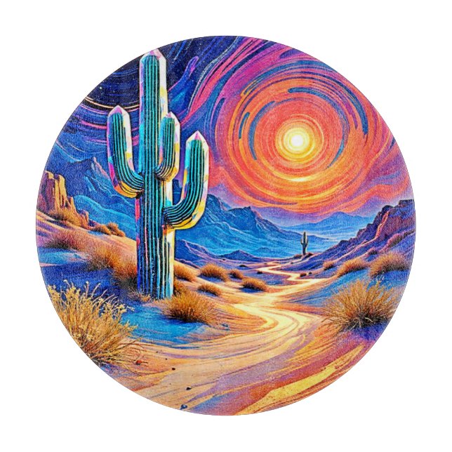 Tabla De Cortar Desert Sunset Glow (Anverso)