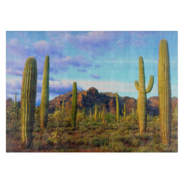 Tabla De Cortar Desierto en primavera (Anverso)