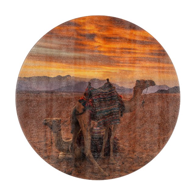 Tabla De Cortar Desiertos | Duna de arena de camello de Egipto (Anverso)