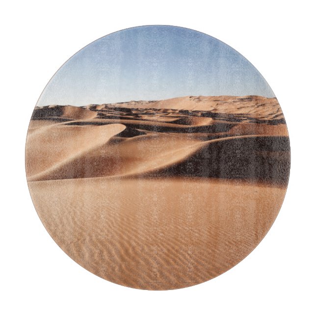 Tabla De Cortar Desiertos | Dunas de arena de los Emiratos Árabes  (Anverso)