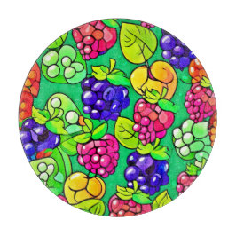 Tabla De Cortar Deslumbramiento de Berry de verano