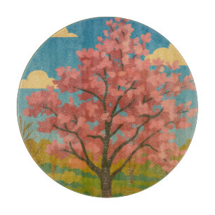 Tabla De Cortar Despertar de primavera - El paisaje de los árboles