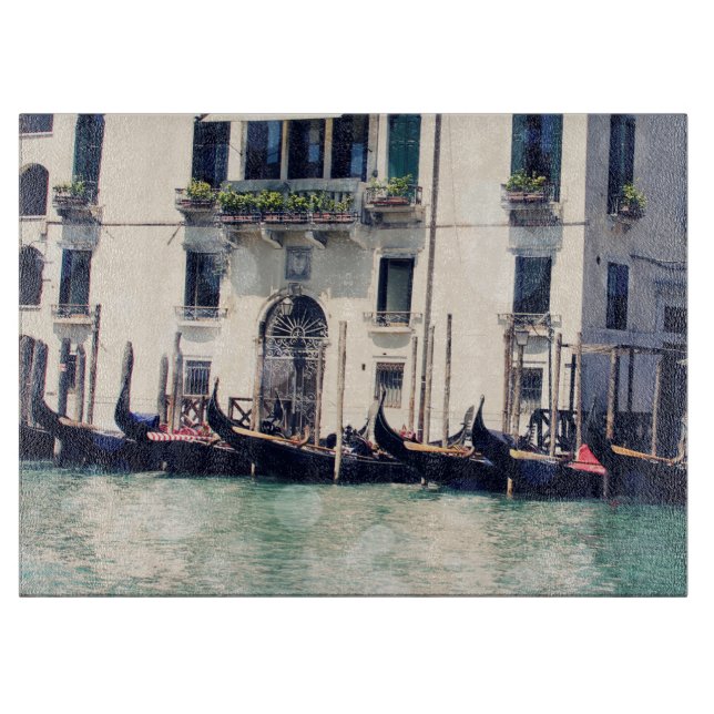 Tabla De Cortar Destinos | Fotografía de Venecia frente al mar (Anverso)