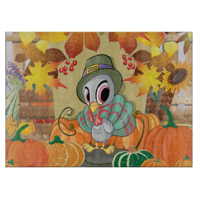 Tabla De Cortar Día de Acción de Gracias (Anverso)