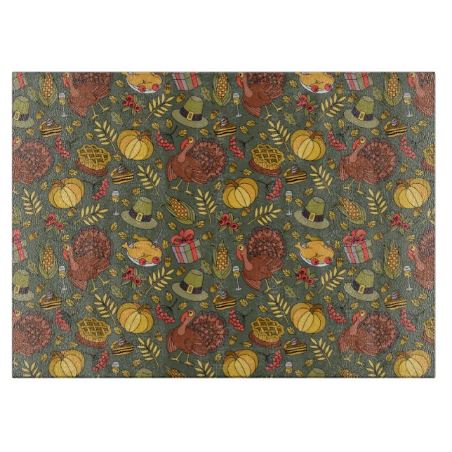 Tabla De Cortar Día de Acción de Gracias (Anverso)