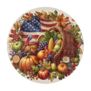 Tabla De Cortar Día de Acción de Gracias/americano/pavo/Otoño 