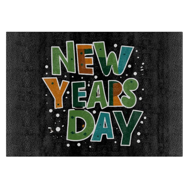 Tabla De Cortar Día de Año Nuevo (Anverso)