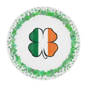 Tabla De Cortar Día de Irlanda Clover Saint Patrick