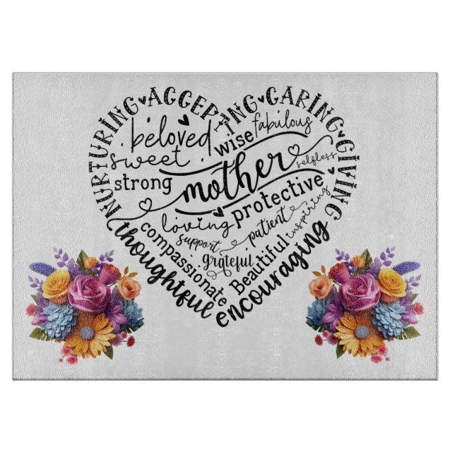 Tabla De Cortar Día de las Madres (Anverso)
