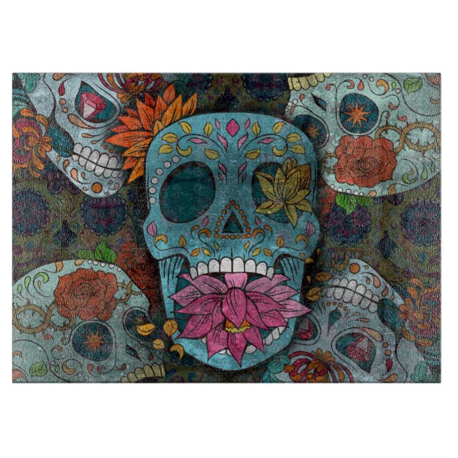 Tabla De Cortar Día De Los Muertos (Anverso)