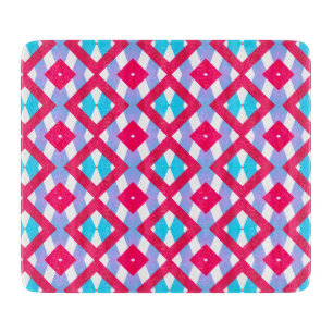 Tabla De Cortar diamante rosa, morado, azul