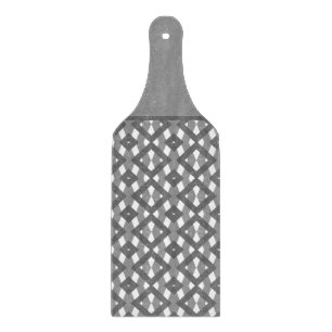 Tabla De Cortar Diamantes negros, blancos y grises