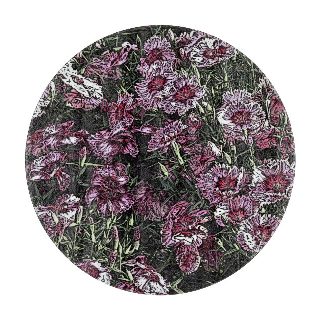 TABLA DE CORTAR DIANTHUS FLOWERS (Anverso)