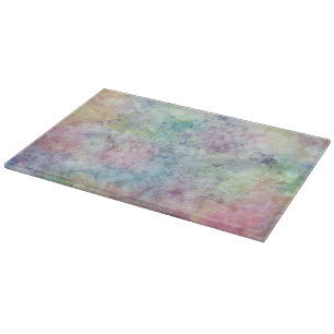 Tabla De Cortar dibujo abstracto de la carta blanca de la acuarela