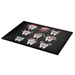 Tabla De Cortar Dientes Navidades dentales divertidos dientes cute