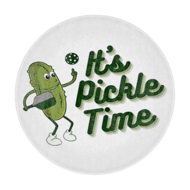 Tabla De Cortar Dill funny jugando pickleball  (Anverso)