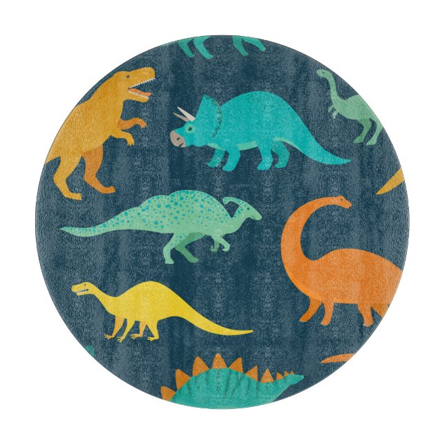 Tabla De Cortar Dinosaurio Adventure: Fondo de escritorio infantil (Anverso)