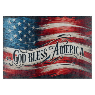 Tabla De Cortar Dios bendiga a Estados Unidos