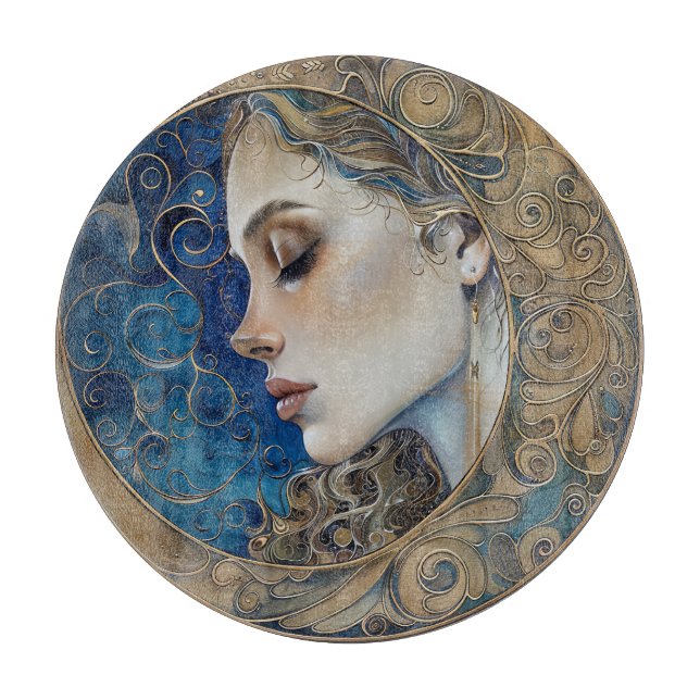 Tabla De Cortar Diosa Luna (Anverso)