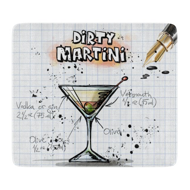 Tabla De Cortar Dirty Martini (Anverso)
