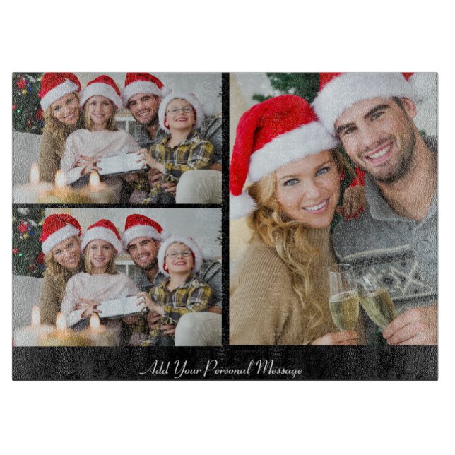 Tabla De Cortar Diseñar su propio Collage de fotos de 3 (Anverso)