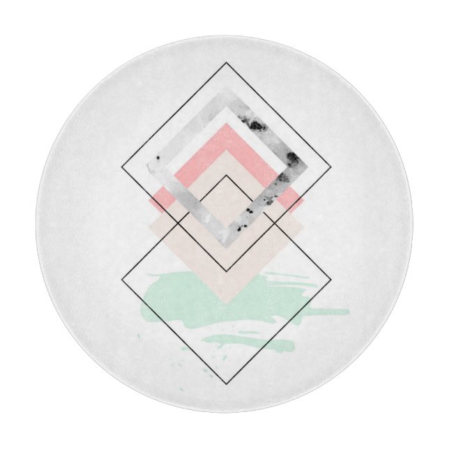 Tabla De Cortar Diseño abstracto geométrico (Anverso)