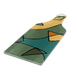 Tabla De Cortar diseño abstracto vintage dibujado a mano