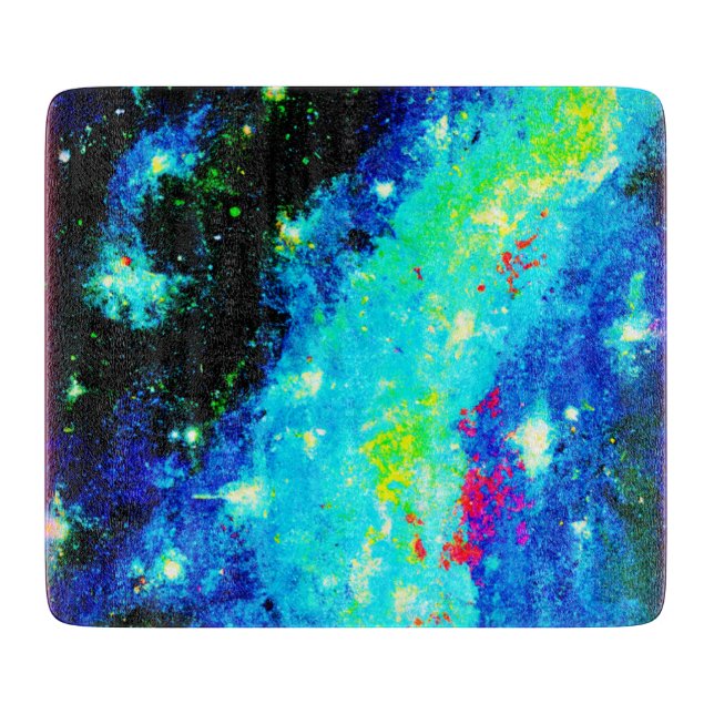 Tabla De Cortar Diseño cósmico nebuloso y espacial. ¡Hazte con una (Anverso)