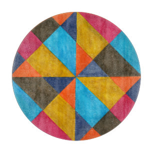 Tabla De Cortar Diseño creativo abstracto de acuarela.