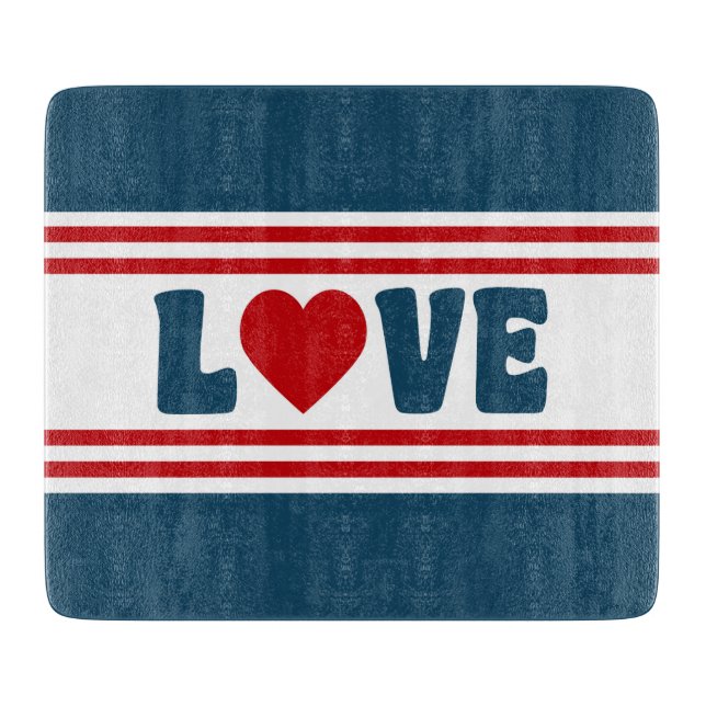 Tabla De Cortar Diseño de amor (Anverso)