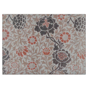 Tabla De Cortar Diseño de arte botánico de William Morris Grafton