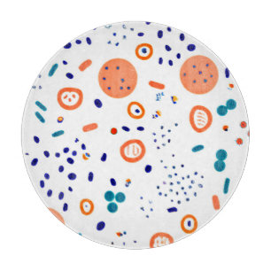 Tabla De Cortar Diseño de arte de patrones de estilo naranja