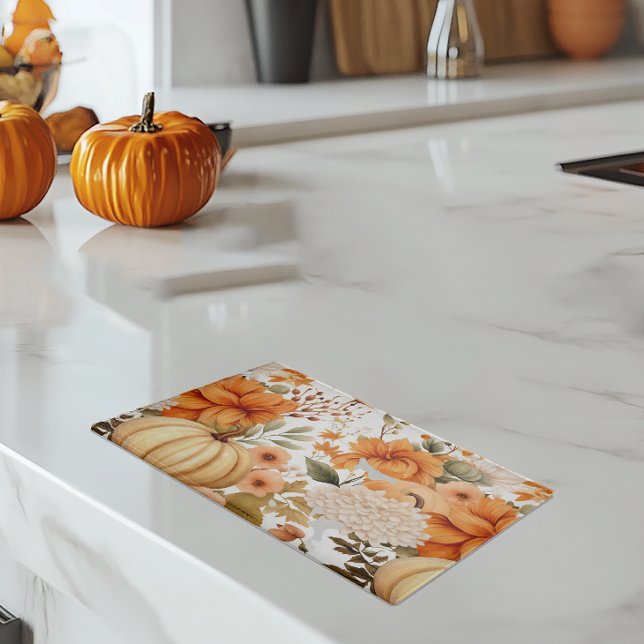 Tabla De Cortar Diseño de Bouquet de calabaza de otoño (Subido por el creador)