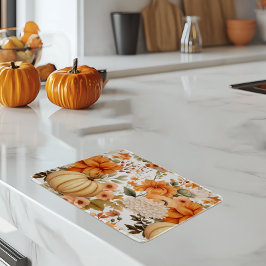 Tabla De Cortar Diseño de Bouquet de calabaza de otoño