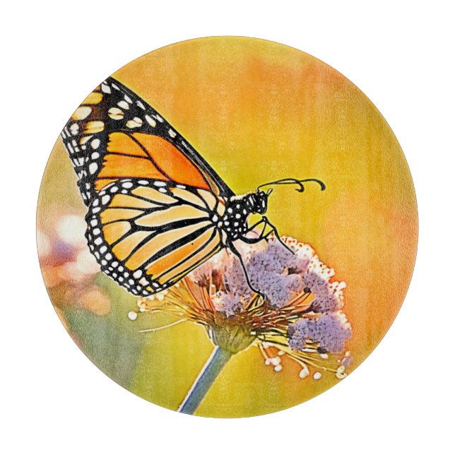 Tabla De Cortar Diseño de cierre de mariposa majestuosa (Anverso)