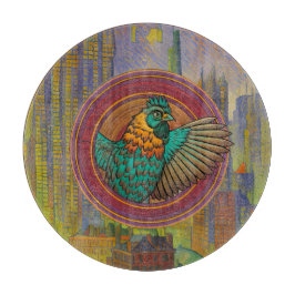 Tabla De Cortar Diseño de Círculo de Pollo