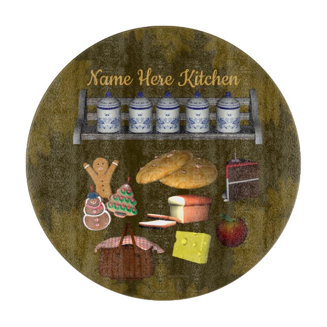 Tabla De Cortar Diseño de cocina personalizada (Anverso)