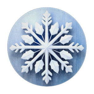 Tabla De Cortar Diseño de copo de nieve 3D elegante