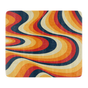 Tabla De Cortar Diseño de giro colorido y abstracto