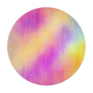 Tabla De Cortar Diseño de gradiente de color iridiscente pastel