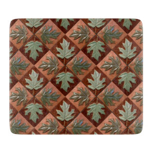 Tabla De Cortar Diseño de hoja de arce Tablero de corte de vidrio