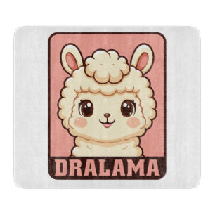 Tabla De Cortar Diseño de ilustración de llama adorable