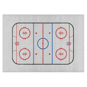 Tabla De Cortar Diseño de juego de hockey del diagrama de la pist
