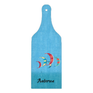 Tabla De Cortar Diseño de Kiteboard Azul