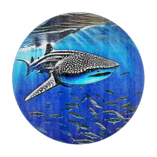 Tabla De Cortar Diseño de la majestad del tiburón ballena