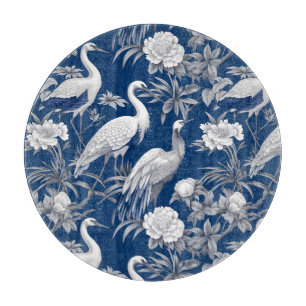 Tabla De Cortar Diseño de la serie Chinoserie azul y blanco 7