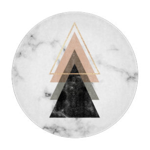 Tabla De Cortar Diseño de mármol en colores pastel de la impresi