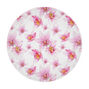 Tabla De Cortar Diseño de orquídeas acuarelas 15